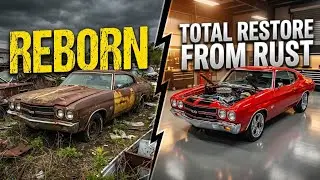 ASMR Car Restoration | 1958 Chevrolet Impala &ndash; From Scrap Yard to Showroom