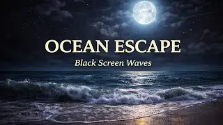 Soothing Ocean Waves for Sleep & Relaxation😴🌊 | Black Screen | 1 Hour