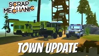 Scrap Mechanic Gameplay- EP 82- More Construction Vehicles & Watchtower