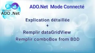 ADO.Net 01 Mode Connecté: Explication détaillée, Remplir dataGridView,Remplir comboBox from database