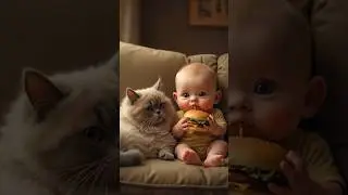 Baby Farts, Cat's Reaction is Priceless! 😂🐱👶
