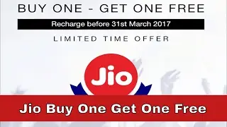 Reliance Jio Buy One get One free offer with Rs. 303, 499 and above