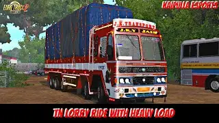 EUROTRUCK SIMULATOR 2 HEAVY CARGO RIDE IN 16 WHEELER LORRY #ets2