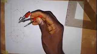 Construction of Given View and Pattern Development of a Truncated Cylinder