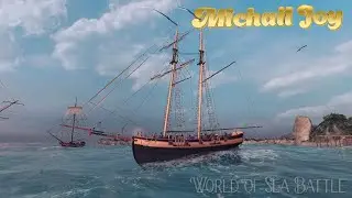 Новичок в море ! Исследуем мир ,смотрим порты ! World Of Sea Battle.   Первый взгляд !