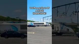 2 Different Recordings Of A HUGE Hornshow From Amtrak Acela Train! #amtrak #acelaexpress #hornshow