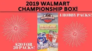 2019 Walmart Football Championship Box! 20 Packs For $20!