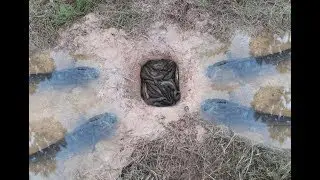Awesome Boys Make Deep Hole Fishing Trap Catch Fish And eels in Cambodia