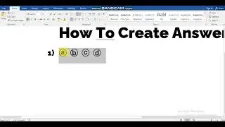 OMR sheet creating using Ms word