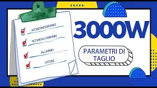 Parametri di taglio: macchina per taglio laser da 3000 W