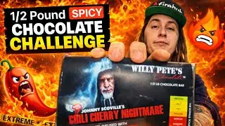 Johnny Scoville&rsquo;s Chili Cherry Nightmare- 1/2 Lb Spicy Challenge Chocolate Bar