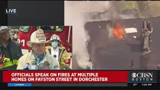 Boston Fire Commissioner Gives Update On Dorchester Blaze That Burned Multiple Homes