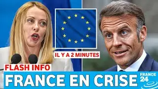 Meloni HUMILIE Macron et R&Eacute;V&Egrave;LE son secret en direct &agrave; la t&eacute;l&eacute; !