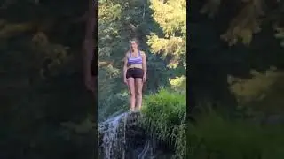 cliff  jump  lower lewis falls in WA