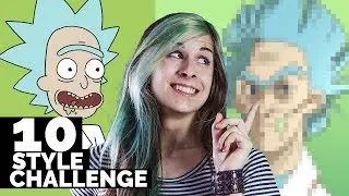 RICK IN STILE DISNEY? Rick e Morty 10 style challenge 🐸