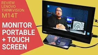 Monitor Mungil Berlayar Sentuh: Review ThinkVision M14t