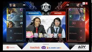 HEADHUNTERS vs  BTR Match 1 - ASL Season 2 AOV