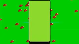 Mobile phone frame green screen