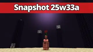 Snapshot 25w33a &ndash; Destellos en el End, interacci&oacute;n entre golems, borradores de chat, etc