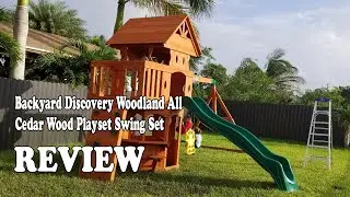 Backyard Discovery Woodland All Cedar Wood Playset Swing Set Review 2020