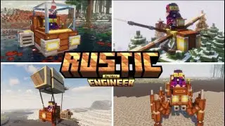 Mod de steampunk y veh&iacute;culos asombrosos / Rustic Engineer / #mod #minecraft