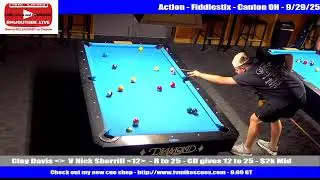 CLAY IS STONE - Clay Davis V Nick Sherrill - CD gives 12 to 25 - $2k Mid 9/29/25
