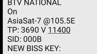BTV national new biss key / 23-6-2019
