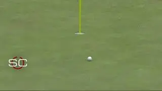 Tiger Woods approach shot on the 16th hole at Augusta | The Masters