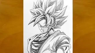 Goku Drawing Tutorial || How to Draw Goku Step by Step || Dragon Ball Anime Sketch