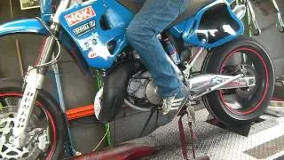 Aprilia RX125 Dyno Run supermoto polini 154 rs 125 rotax 122