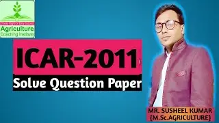 ICAR-2011 SOLVE QUESTION PAPER