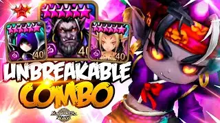 Враги НИЧЕГО НЕ МОГУТ СДЕЛАТЬ ПРОТИВ ЭТОЙ ТЁМНОЙ КОМБЫ — Summoners War