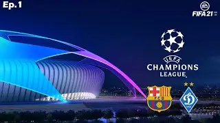 FIFA 21 Fc Barcelona VS Dynamo Kyiv | Euro Champion League Starts #ps4