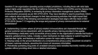 ISO 27701 2019   Privacy Information Management System Free Practice Test video
