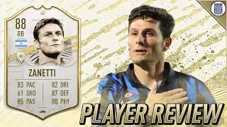 88 SBC MID ICON ZANETTI PLAYER REVIEW! - FIFA 21 ULTIMATE TEAM