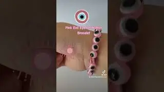 Pink evil eye bracelet for protection #protectionbracelet