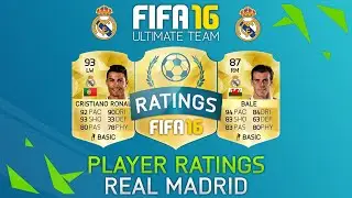 Fifa 16 Real Madrid Player Ratings Ft. Ronaldo, Bale, Benzema & More! - Fifa 16 Ultimate Team