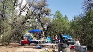 Camping haigler creek developed site #2 dinner time