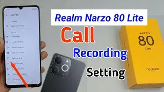 realme narzo 80 lite me auto call recording kaise kare / how to call recording realme narzo 80 lite