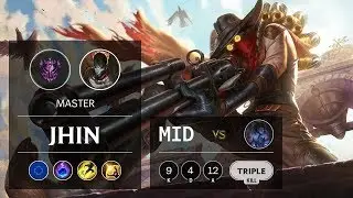 Jhin Mid vs Sylas - EUW Master Patch 9.21