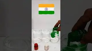 Creative 🇮🇳 Indian flag Using Glass 🍷 Tricolour In Glass #shorts #short #trending #youtubeshorts