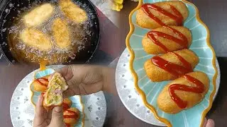 Crispy Potato Bread Rolls | Easy Tea Time Snack Recipe | @traditionalyummyfood 