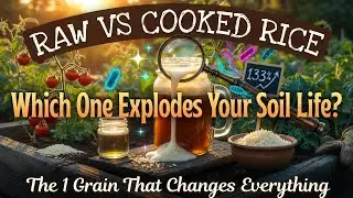 🌱 Raw or Cooked Rice? The Compost Tea Test Every Gardener Should See