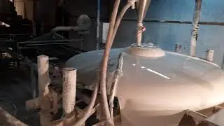 Glaze coating of DIGITAL VITRIFID TILES, DRYER TO  PRE  KILN.