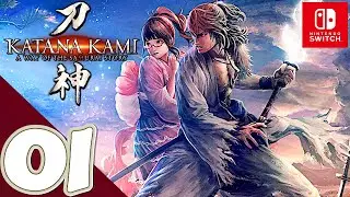KATANA KAMI [Switch] - Gameplay Walkthrough Part 1 Prologue - No Commentary