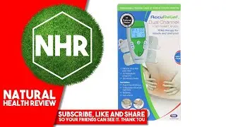 AccuRelief, Dual Channel Pain Relief Device, TENS Therapy for Muscle and Joint Pain