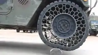 Awesome new military tires & wheels on Humvee
