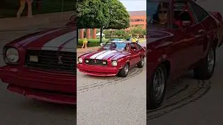 1978 Ford Mustang II Classic Car Drive By Engine Sound Troy Traffic Jam Car Show 2025