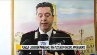 Pergola, carabinieri arrestano 3 rom per tentato omicidio, furto e rapina