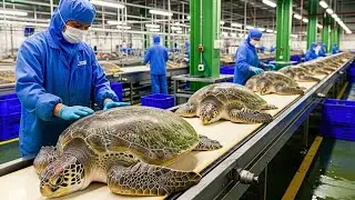 Inside the Turtle Farming Industry:Full Production process From Hatching to Processing(Full Process)